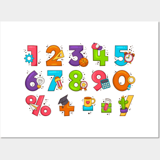 Mathematical Symbols Posters and Art